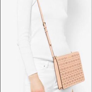 Michael Kors Ava LG convertible pouch, peach